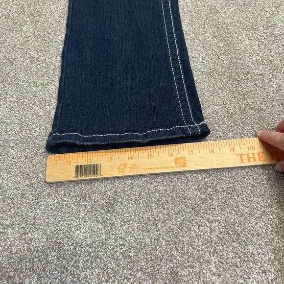 Y2K 90s 00s fitted medium vintage boho Rue 21 bootcut low rise Jeans sz 3/4 - Picture 13 of 13
